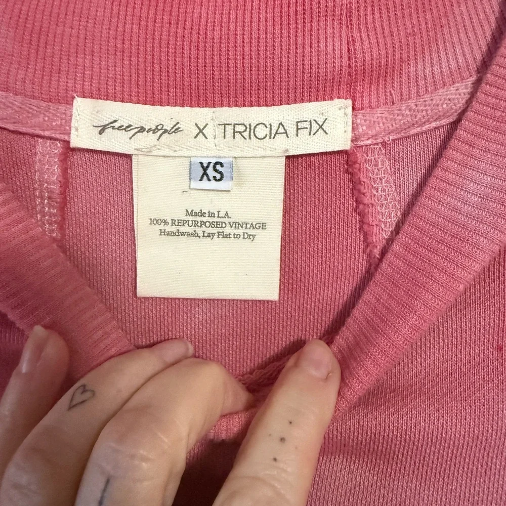 Free people/ Tricia fix collab sweatshirt - Picture 2 of 5